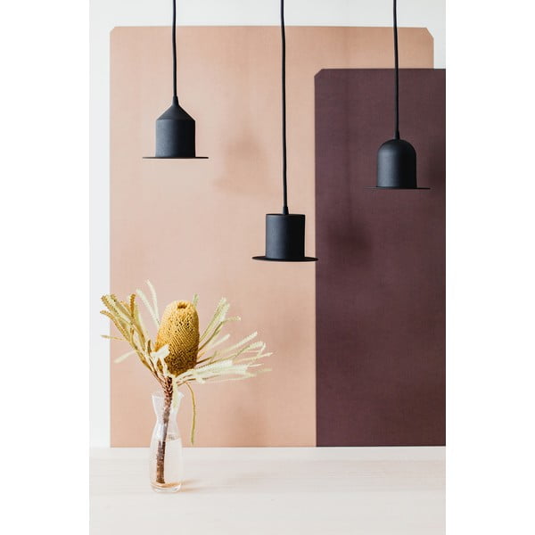 3 melnu griesta lampu komplekts EMKO Hat-image-4