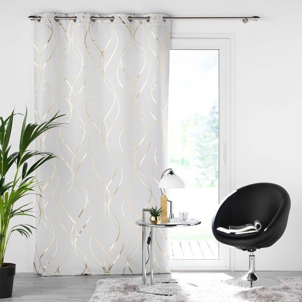 Gaiši pelēks gaismu necaurlaidīgs aizkars 135x240 cm Elise – douceur d'intérieur-image-2