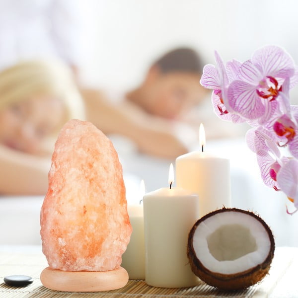 Oranža sāls lampa, augstums 26 cm Sally – LAMKUR-image-2