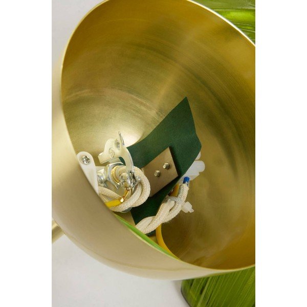 Zaļa/zelta krāsas stikla piekaramā lampa ø 30 cm Nugget – Jotex-image-4