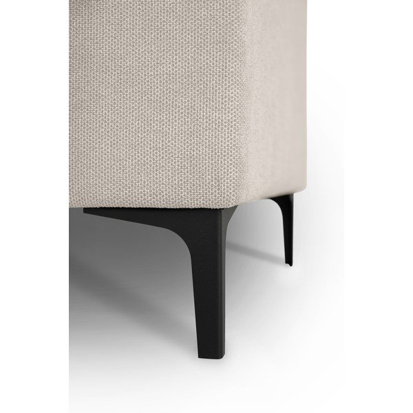 Bēšs stūra dīvāns no šenila auduma (ar kreiso stūri/U veida) Fabian – Scandic-image-4