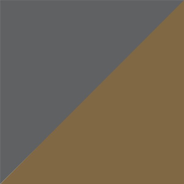 Plaukts pelēkā un zelta krāsā CosmoLiving by Cosmopolitan Ella-image-1