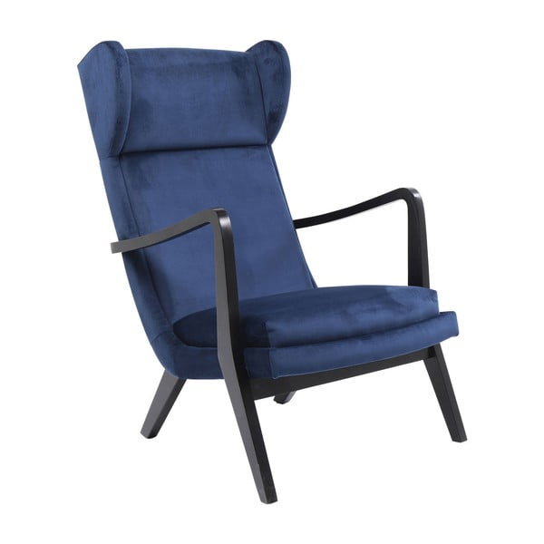 Kare Design Silence Velvet zils krēsls