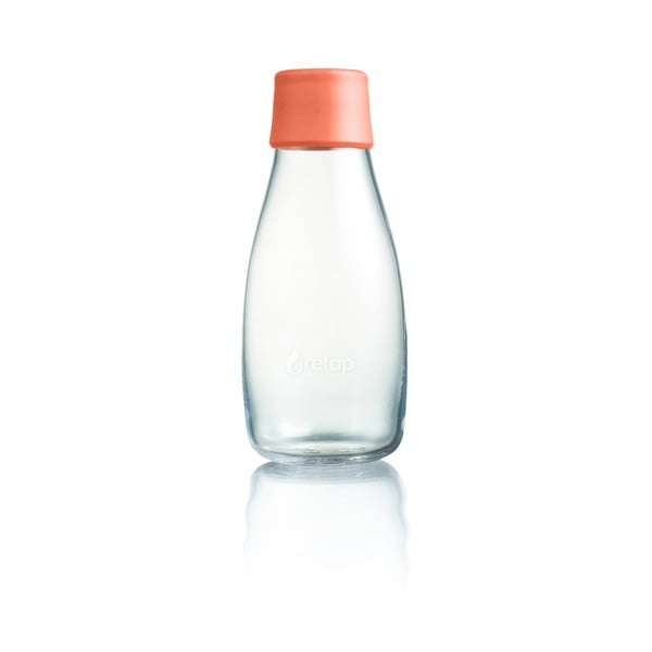 Aprikožu oranža stikla pudele ar mūža garantiju ReTap, 300 ml