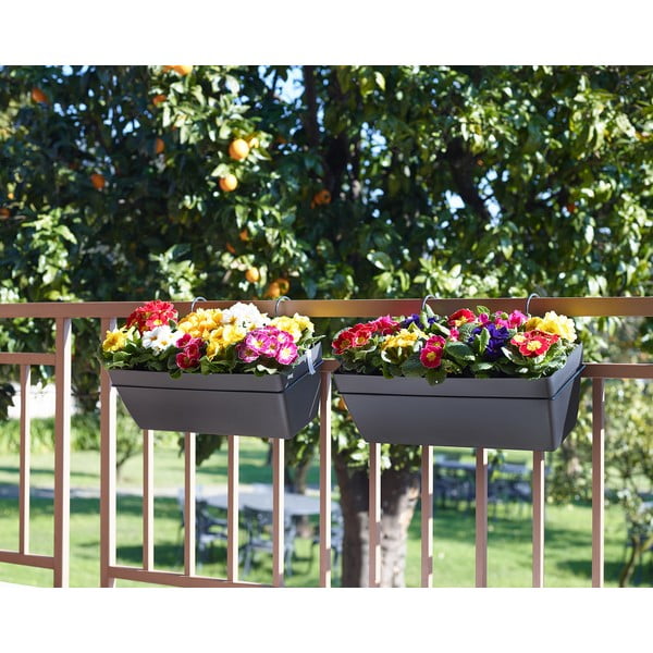 Pārstrādātas plastmasas pašlaistoša puķu kaste 50 cm Capri – Artevasi-image-1