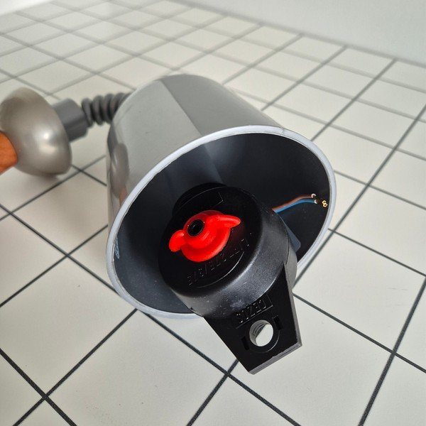 Sudraba krāsas/tumši brūna piekaramā lampa ar stikla abažūru ø 30 cm Ciara – LAMKUR-image-4