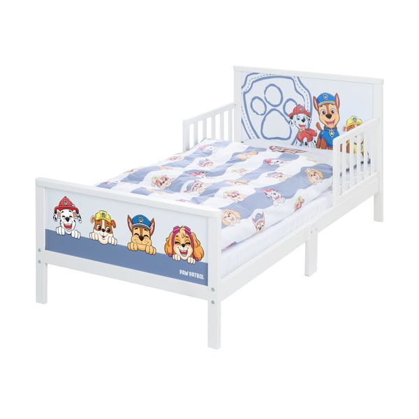 Balta/zila bērnu gulta 70x140 cm Paw Patrol – Roba