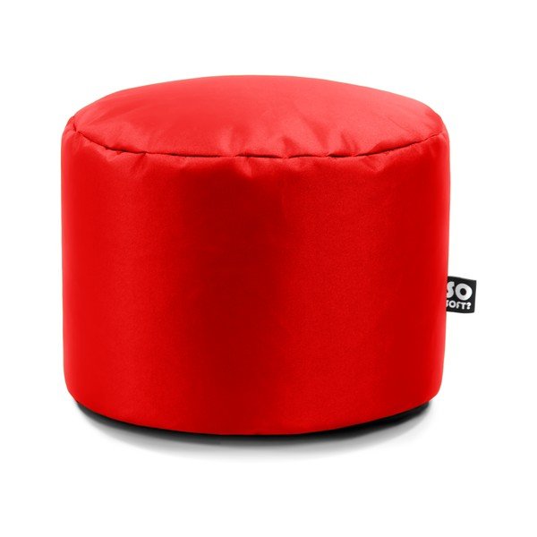 Sarkans bērnu sēžammaiss no ādas imitācijas Dot M – So Soft?