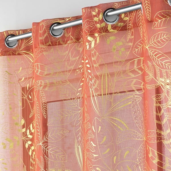 Oranžs dienas aizkars 140x280 cm Belflor – douceur d'intérieur-image-1