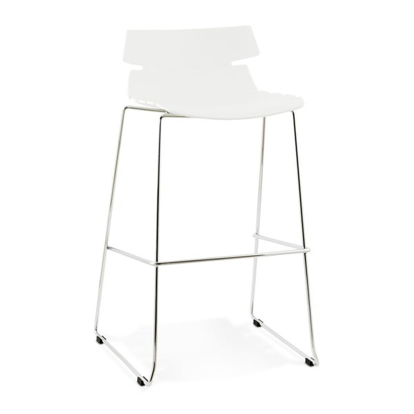 Balts bāra krēsls Kokoon Reny, sēdekļa augstums 77 cm