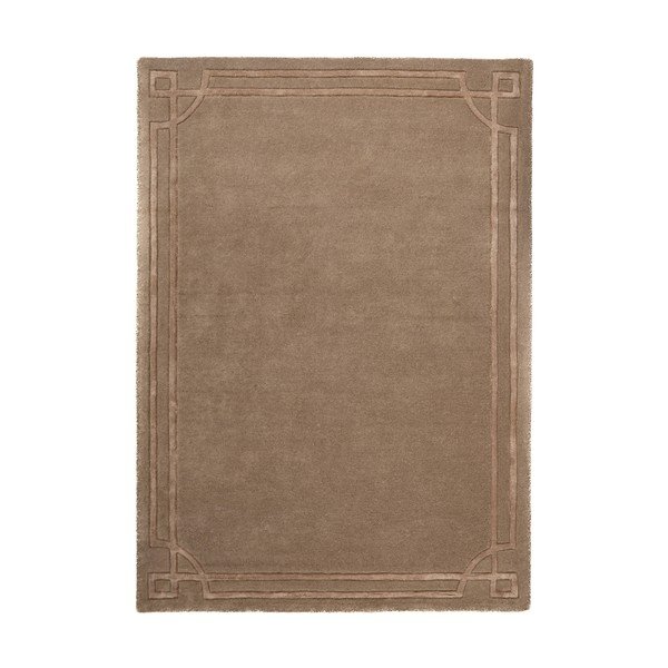 Brūns ar rokām darināts vilnas paklājs 160x230 cm Gatsby – Flair Rugs