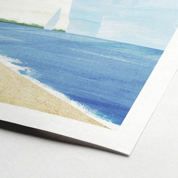 Plakāts 30x40 cm Etretat Cliffs – Travelposter-image-1