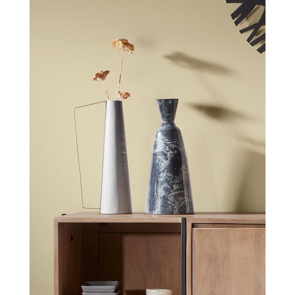 Pelēka vāze La Forma, augstums 14 cm-image-2