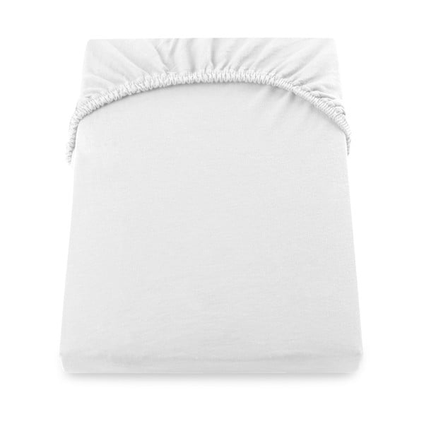 Balts trikotāžas palags ar gumiju 240x220 cm Amber – DecoKing