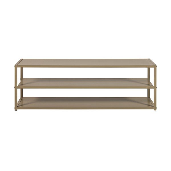 Pelēkbrūns metāla TV galdiņš 120x40x35 cm Teun – WOOOD
