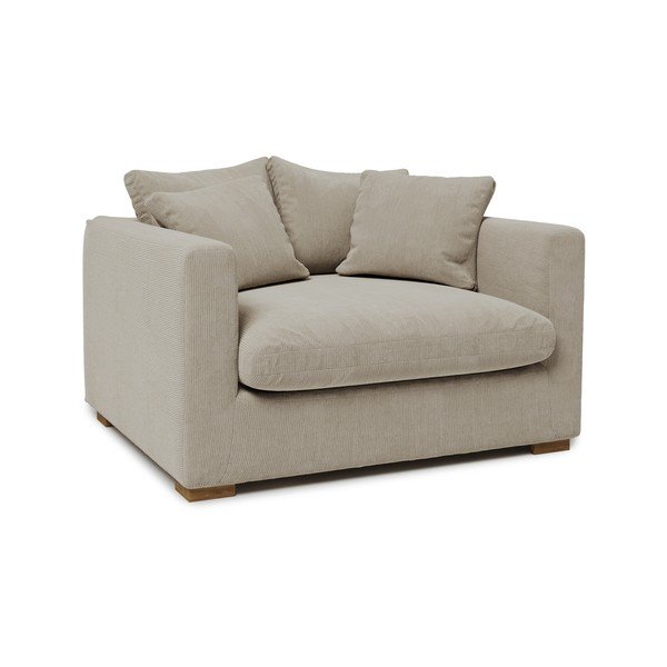 Krēmkrāsas velveta krēsls Comfy – Scandic-image-2