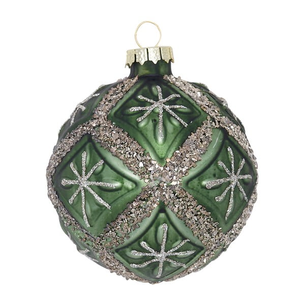 Stikla Ziemassvētku rotājums Diamond – Green Gate