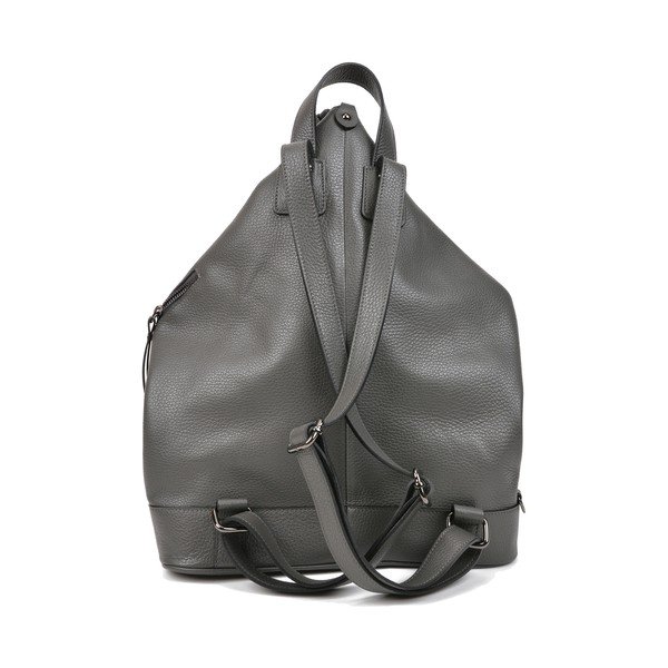 Pelēka ādas mugursoma Carla Ferreri Chic-image-1