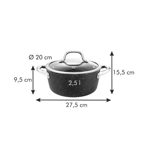 Katls ar vāku un nelīpošu virsmu indukcijas plītij 2,5 l President – Tescoma-image-2