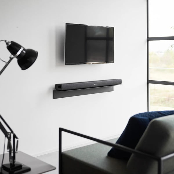 Melns metāla sienas plaukts 90 cm – YAMAZAKI-image-1