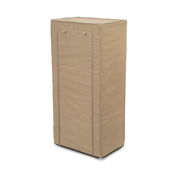 Bēšs tekstila drēbju skapis Compactor Wardrobe, augstums 147 cm-image-3