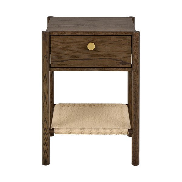 Tumša dabīga toņa naktsskapītis ar ozolkoka imitāciju Monfort – Actona