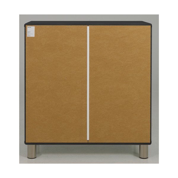 Melna augsta kumode 86x92 cm Malibu – Tenzo-image-1