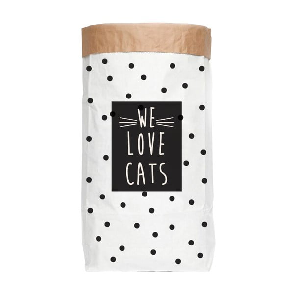 Pārstrādāta papīra uzglabāšanas maiss Really Nice Things Love Cats