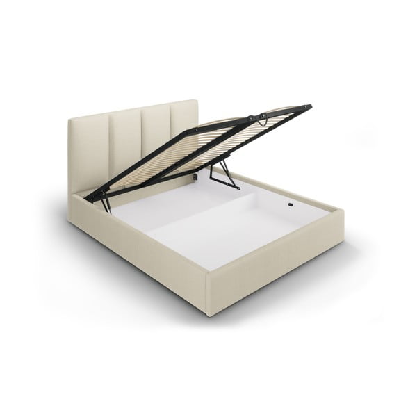 Bēša divguļamā gulta Mazzini Beds Juniper, 180 x 200 cm-image-3