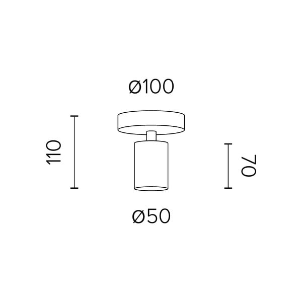 Balta griestu lampa Sotto Luce Cero-image-2
