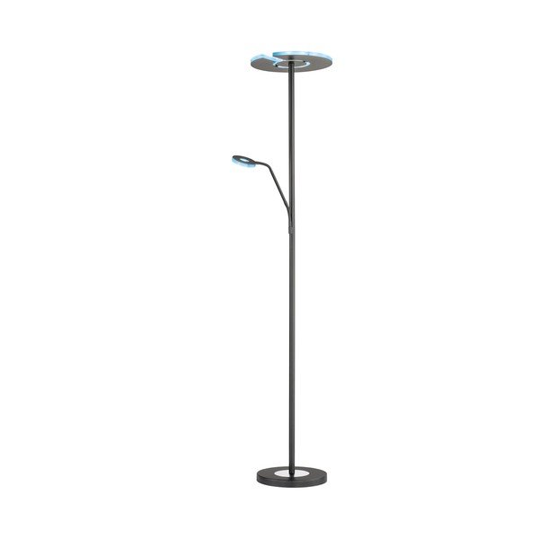 Melna LED stāvlampa ar regulējamu spilgtumu (augstums 180 cm) Dent – Fischer & Honsel-image-4