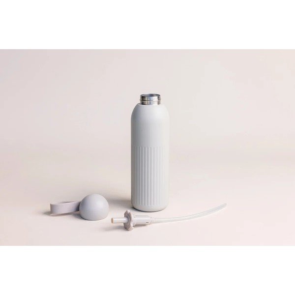Bēša nerūsējošā tērauda termopudele ar salmiņu 500 ml Tekla – Sagaform-image-4