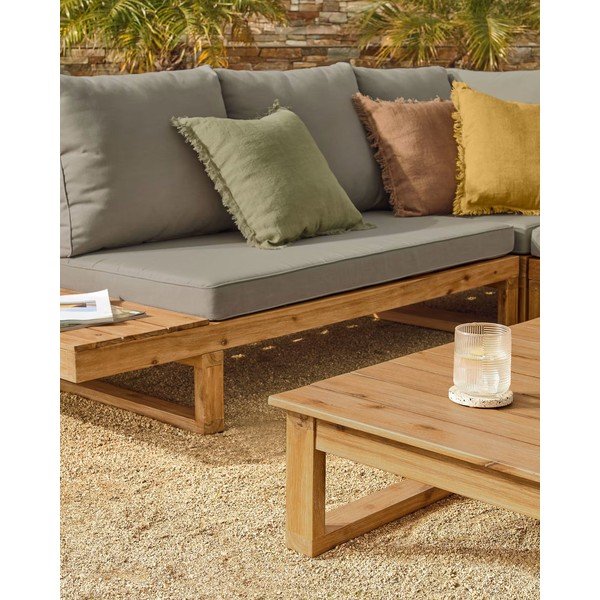 Dārza mēbeļu komplekts no akacijas koka Kave Home Flaviina-image-4