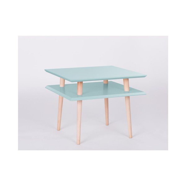 Žurnālgaldiņš UFO Square Light Turquoise, 55 cm (platums) un 45 cm (augstums)-image-1