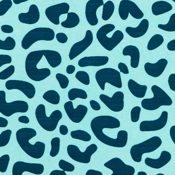 Gaiši zils vannas istabas paklājs 39x60 cm Leopard – Artsy Doormats-image-3