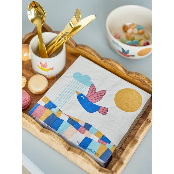 Papīra salvetes (20 gab.) 33x33 cm Colorine – Bloomingville Mini-image-3