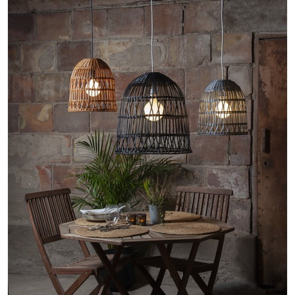 Melns abažūrs ø 48 cm Knute – Star Trading-image-4