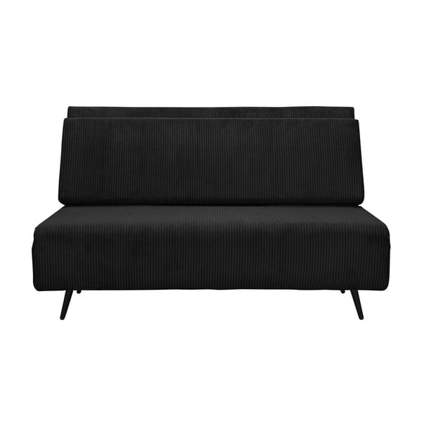 Antracīta pelēks velveta salokāms dīvāns 140 cm Mallory – Støraa