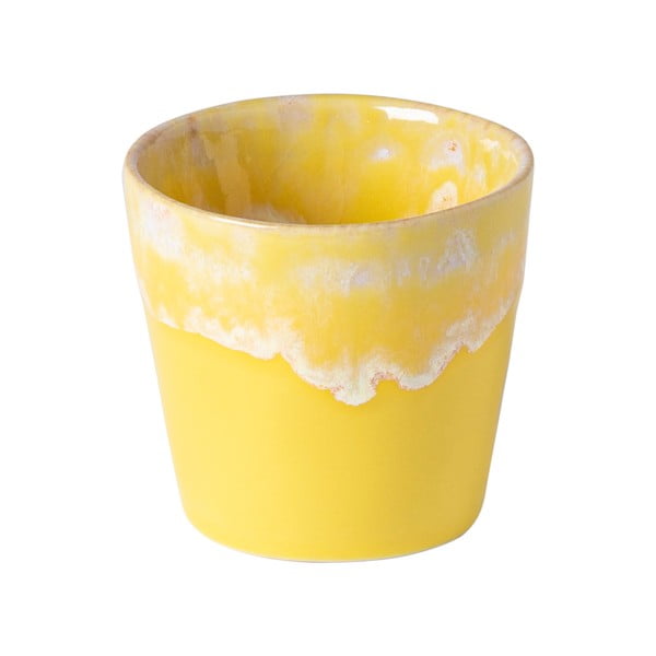 Dzelteni balta keramikas espresso tasīte Costa Nova, 90 ml