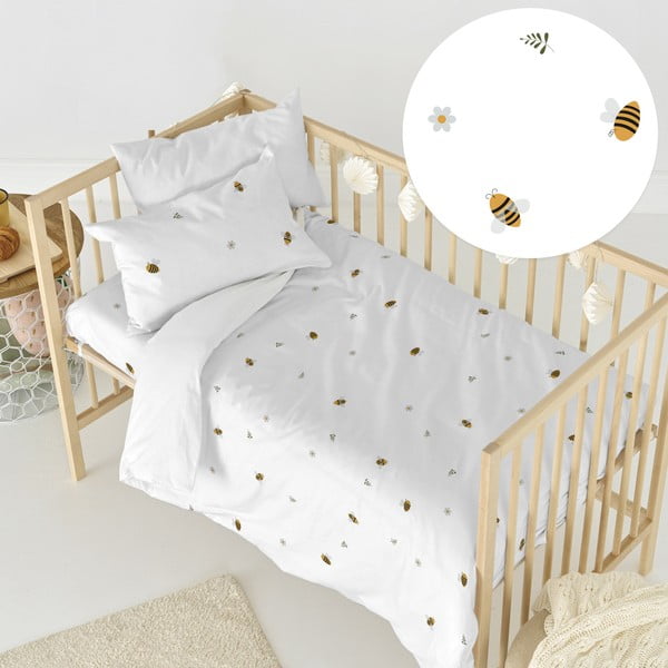 Kokvilnas bērnu gultas veļa bērnu gultiņai 100x120 cm Honey – Happy Friday