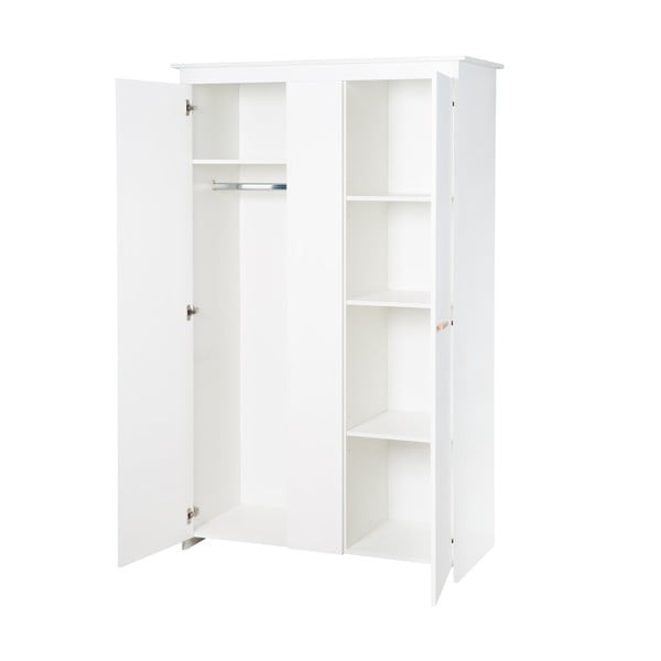 Balts bērnu drēbju skapis 119x190x52 cm Anton – Roba-image-4