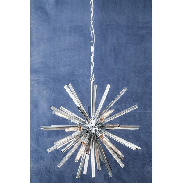 Metāla piekaramā lampa ar stikla abažūru ø 75 cm Karlo – Premier Housewares-image-4
