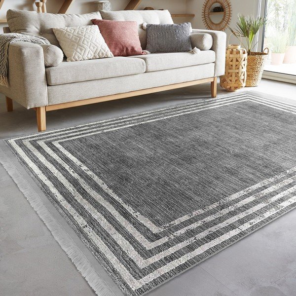 Pelēks paklājs 80x150 cm – Mila Home-image-4