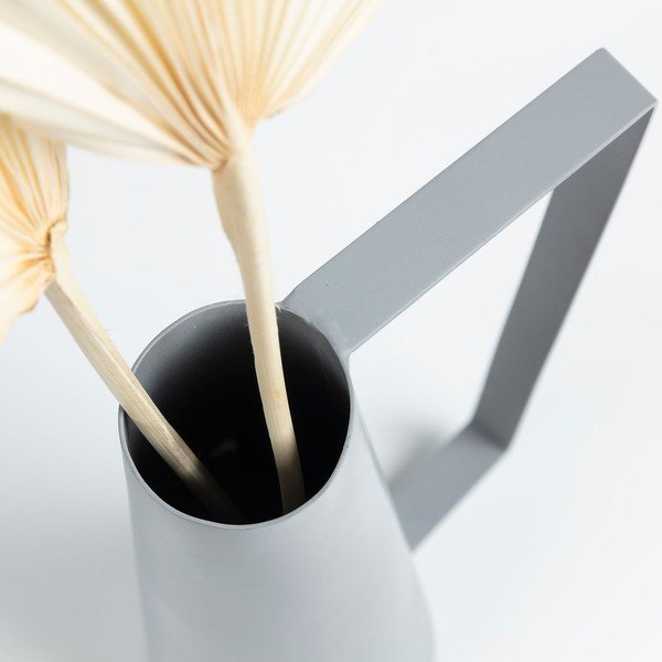 Pelēka vāze La Forma, augstums 14 cm-image-1