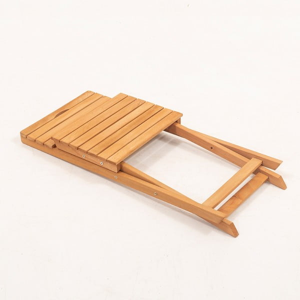 Dabīga toņa dižskābarža masīvkoka dārza pusdienu komplekts 2 personām – Floriane Garden-image-4