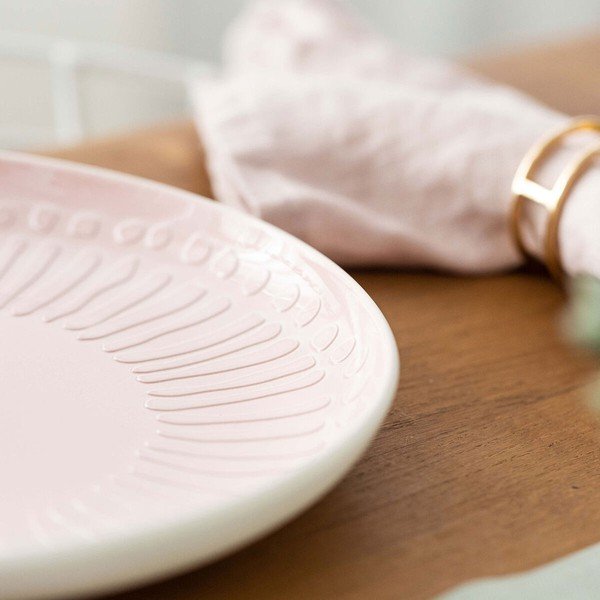 Balts ar rozā porcelāna šķīvis Villeroy & Boch Blossom, ⌀ 24 cm-image-1