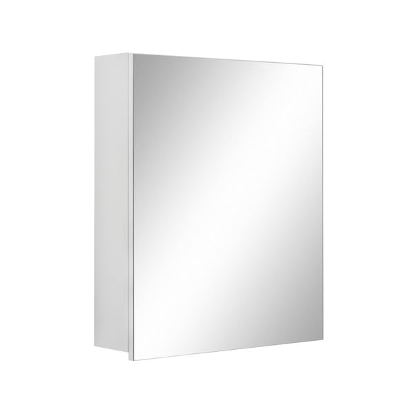 Balts sienas skapītis vannas istabai ar spoguli Støraa Wisla, 60 x 70 cm