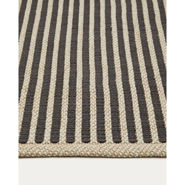 Melns/bēšs āra paklājs 160x230 cm Satanca – Kave Home-image-4