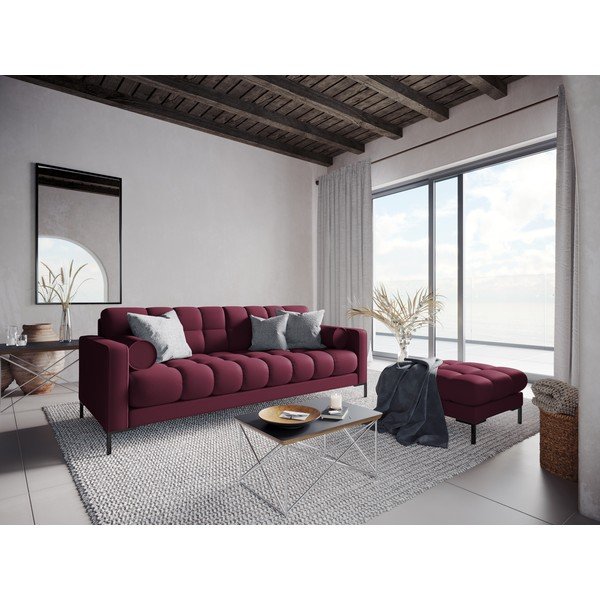 Tumši sarkans kāju soliņš Cosmopolitan Design Bali, 60 cm-image-4