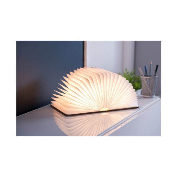 LED galda lampa ar auduma abažūru (augstums 2,5 cm) Booklight – Gingko-image-1